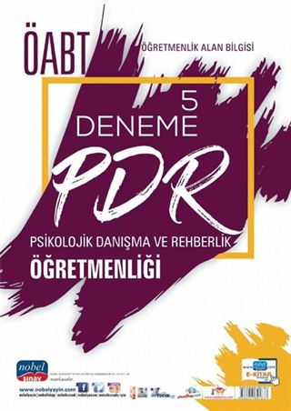 ÖABT PDR Psikolojik Danışma ve Rehberlik Öğretmenliği - Öğretmenlik Alan Bilgisi - 5 Deneme