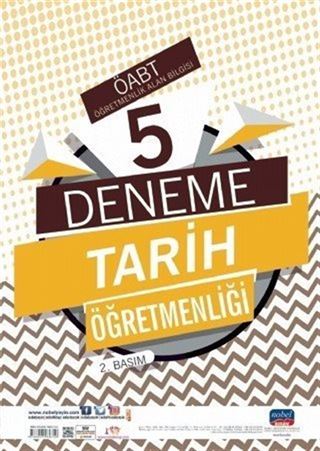 ÖABT Tarih Öğretmenliği - Öğretmenlik Alan Bilgisi - 5 Deneme