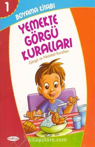 Görgü ve Nezaket Kuralları Boyama ve Hikaye (10'lu Set)