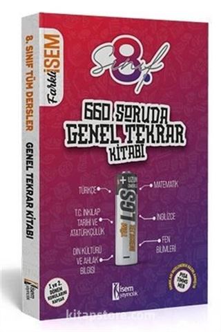 2020 Farklı İsem 8. Sınıf LGS 660 Soruda Genel Tekrar Kitabı