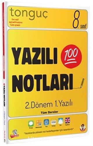 8. Sınıf Yazılı Notları Tüm Dersler 2. Dönem 1. Yazılı