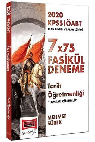 2020 ÖABT Tarih Öğretmenliği Tamamı Çözümlü 7x75 Fasikül Deneme