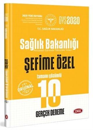 2020 Sağlık Bakanlığı ve Bağlı Kuruluşları Görevde Yükselme Sınavı Şefime Özel Tamamı Çözümlü 10 Gerçek Deneme