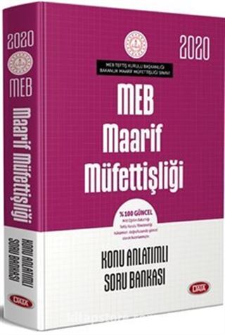 2020 MEB Maarif Müfettişliği Konu Anlatımlı Soru Bankası