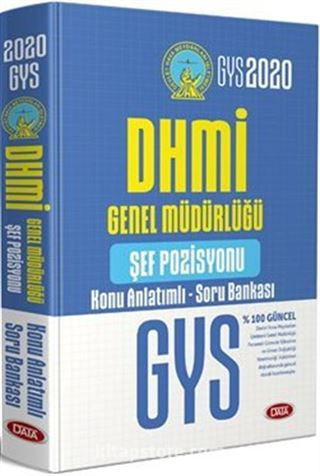 2020 GYS DHMİ Genel Müdürlüğü Şef Pozisyonu Konu Anlatımlı Soru Bankası