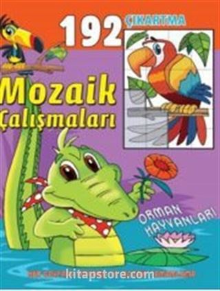 192 Çıkartma Mozaik Çalışmaları - Orman Hayvanları