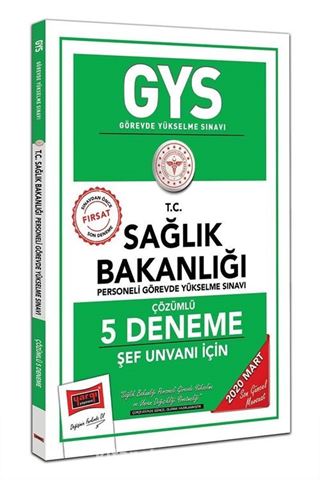 2020 GYS T.C. Sağlık Bakanlığı Şef Unvanı İçin Çözümlü 5 Deneme