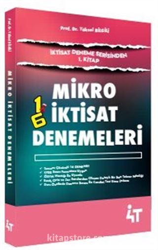 İktisat Deneme Serisinden 1. Kitap Mikro İktisat Denemeleri