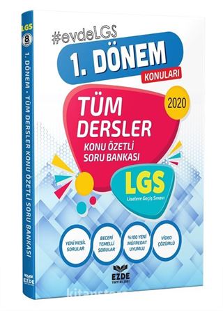 LGS 1.Dönem Video Çözümlü Tüm Dersler Soru Bankası