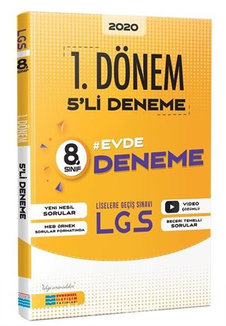 LGS 1.Dönem 5'li Video Çözümlü Deneme Sınavı