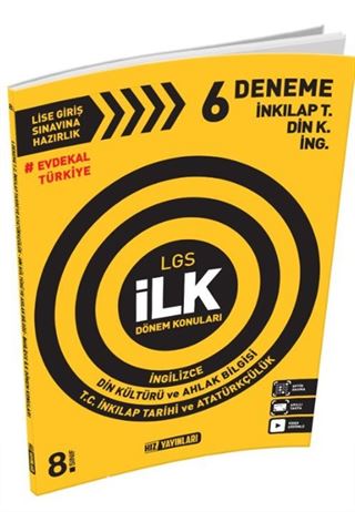 8. Sınıf LGS 6 Deneme İnkılap Tarihi - Din Kültürü - İngilizce