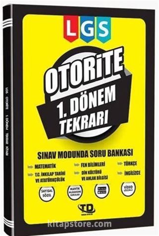 8. Sınıf 1. Dönem LGS Tekrar Kitabı Otorite