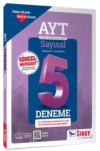 AYT Sayısal Çözümlü 5 Deneme