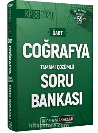 2020 KPSS ÖABT Coğrafya Tamamı Çözümlü Soru Bankası