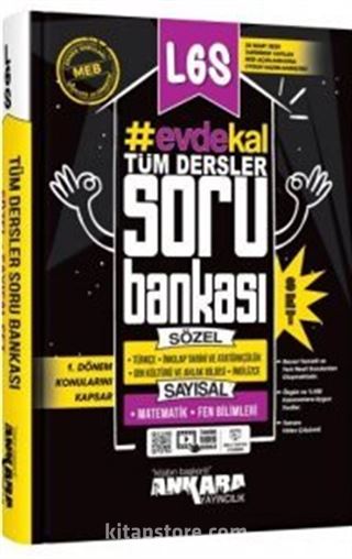 LGS 1. Dönem Evde Kal Sayısal + Sözel Soru Bankası Seti