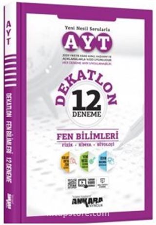 AYT Fen Bilimleri Dekatlon 12 Deneme