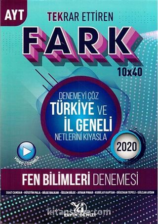 AYT Fen Bilimleri Fark Tekrar Ettiren 10x40 Denemesi