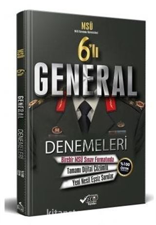 6'lı MSÜ General Denemeleri 2020 Alımlarına Özel Hazırlık -Tamamı Dijital Çözümlü