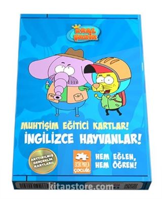 Kral Şakir - İngilizce Hayvanlar / Muhtişim Eğitici Kartlar