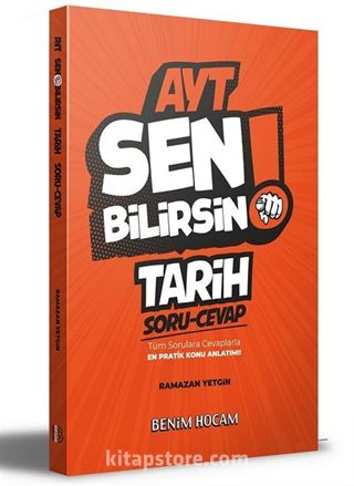 2021 AYT Tarih Sen Bilirsin Soru-Cevap Kitabı