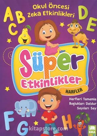 Okul Öncesi Zeka Etkinleri Süper Etkinler Seti (4 Kitap)