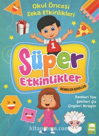 Okul Öncesi Zeka Etkinleri Süper Etkinler Seti (4 Kitap)