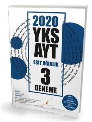 2020 YKS AYT Eşit Ağırlık 3 Deneme Sınavı