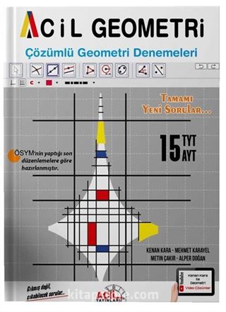 TYT AYT Acil Geometri 15 Çözümlü Denemeleri