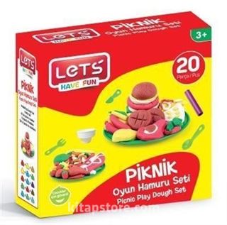 Lets Oyun Hamuru Piknik Seti 20 Parça - (L8595)