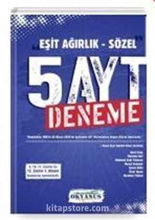 Eşit Ağırlık - Sözel 5 AYT Deneme