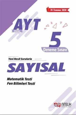 2020 AYT Sayısal Özel 5 Deneme Sınavı