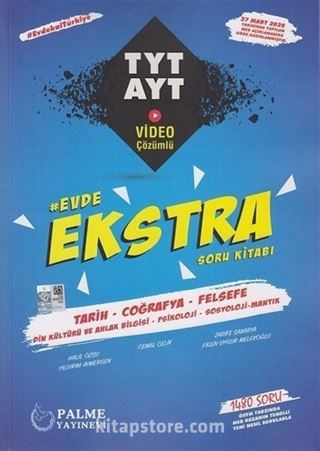 TYT AYT Tarih Coğrafya Felsefe Evde Ekstra Soru Kitabı