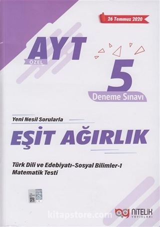 2020 AYT Eşit Ağırlık Özel 5 Deneme Sınavı