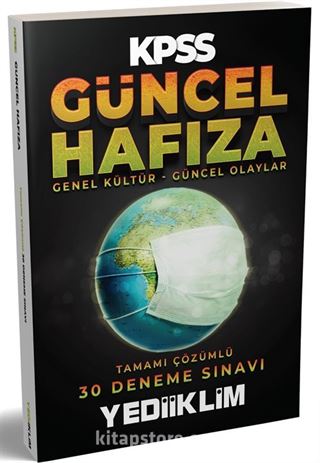 KPSS Güncel Hafıza Genel Kültür-Güncel Olaylar Tamamı Çözümlü 30 Deneme Sınavı