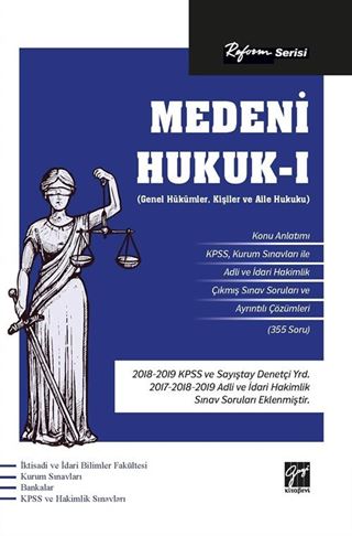 Reform Serisi Medeni Hukuk - 1(Genel Hükümler) (Kişiler Hukuku-Aile Hukuku)