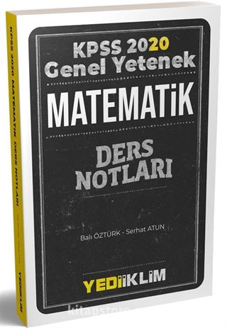 2020 KPSS Genel Yetenek Matematik Ders Notları