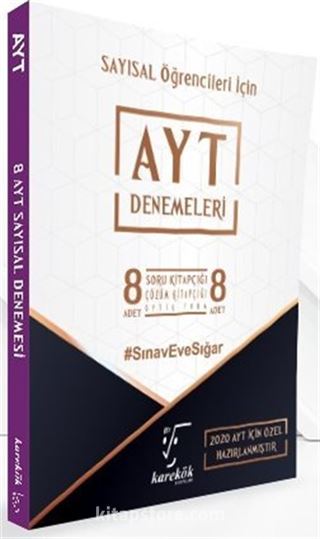 AYT Denemeleri Sayısal Öğrencileri İçin 8 Soru 8 Çözüm Kitapçığı