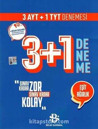 TYT AYT Eşit Ağırlık 3 + 1 Özel Deneme