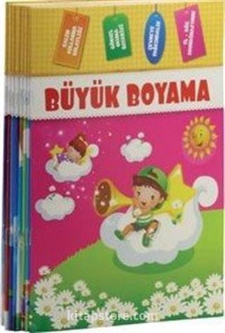 Büyük Boyama Seti (Renkli Örnekli - 8 Kitap)