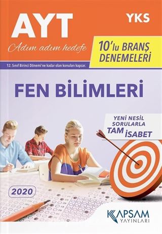 AYT Fen Bilimleri 10'lu Deneme Seti