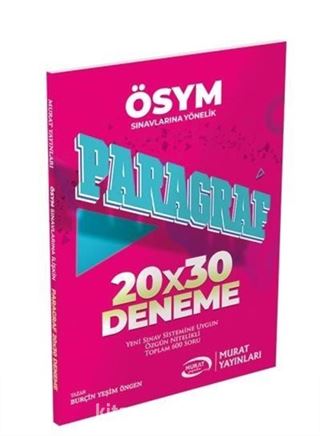 Paragraf 20x30 Deneme-ÖSYM Sınavlarına Yönelik