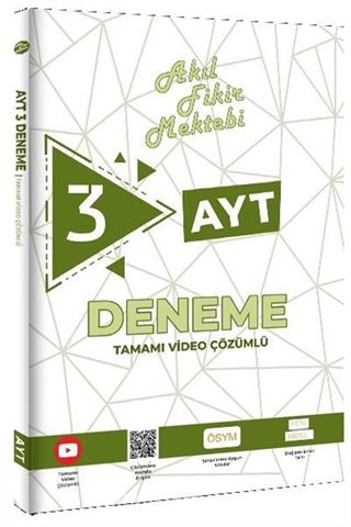 AYT Tamamı Video Çözümlü 3 Deneme