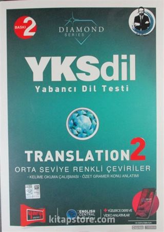 YKSDİL Yabancı Dil Testi Translation 2 Orta Seviye Renkli Çeviriler