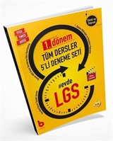 8. Sınıf LGS 1. Dönem Tüm Dersler 5'li Deneme Seti