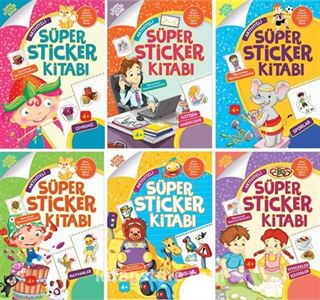 Aktiviteli Süper Sticker Seti (6 Kitap)