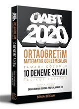 2020 ÖABT Ortaöğretim Matematik Öğretmenliği Tamamı Çözümlü 10 Fasikül Deneme