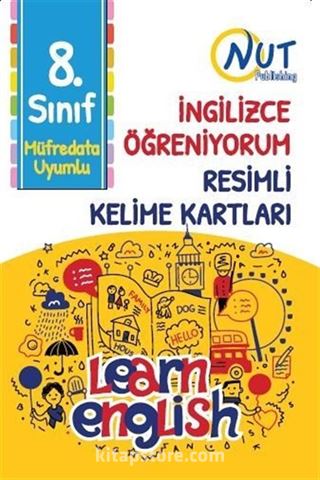 8. Sınıf İngilizce Öğreniyorum Resimli Kelime Kartları