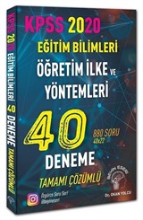 2020 KPSS Eğitim Bilimleri ÖYT Öğretim İlke ve Yöntemleri 40 Deneme Çözümlü