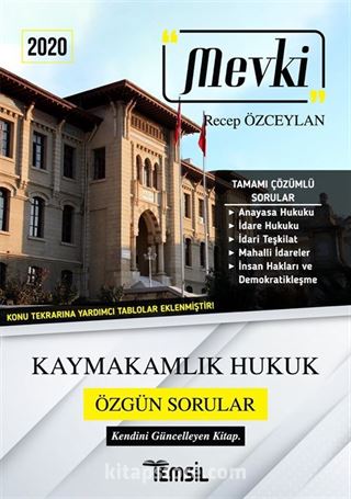 2020 Mevki Kaymakamlık Hukuk Özgün Sorular