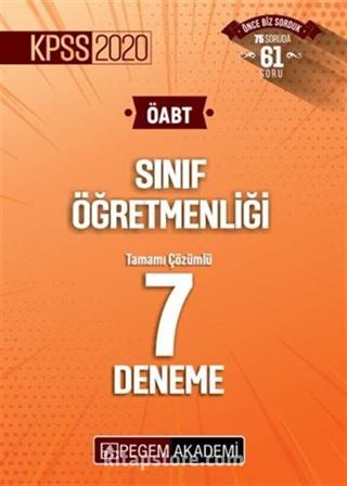 2020 KPSS ÖABT Sınıf Öğretmenliği Tamamı Çözümlü 7 Deneme